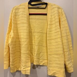 Tanjay Yellow Open Cardigan